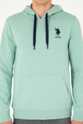 Men's Water Green Basic Sweatshirt