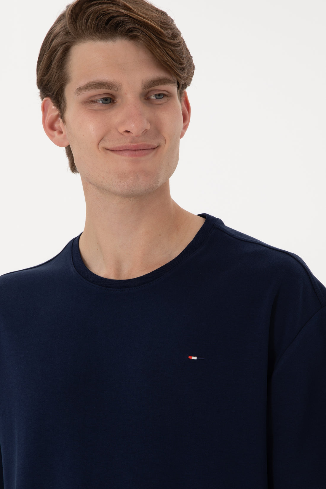 Men's Comfort Fit Crew Neck Navy T-Shirt