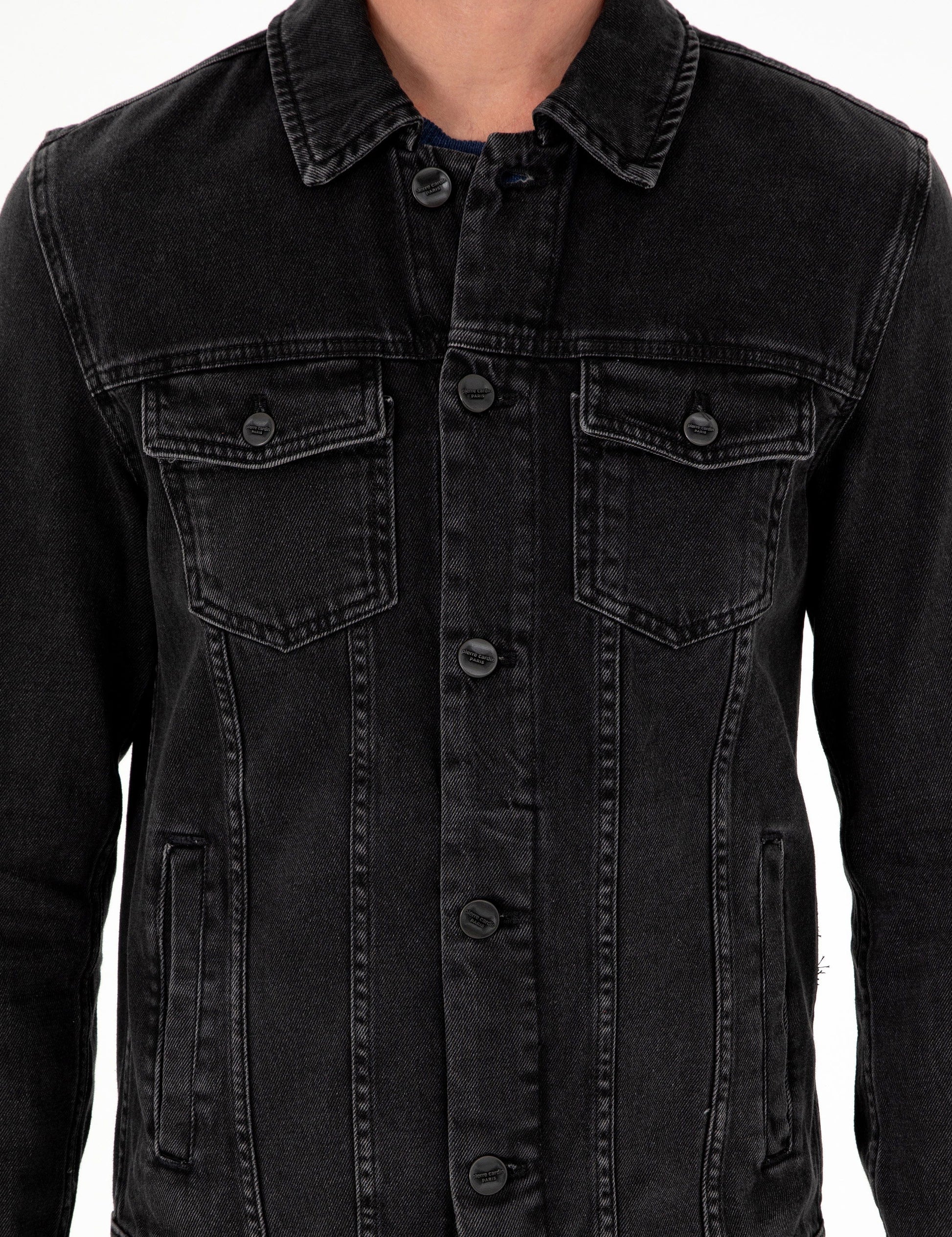 Black Slim Fit Jean Jacket