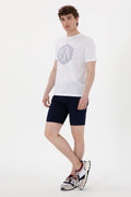 Men's Regular Fit Crew Neck White T-Shirt