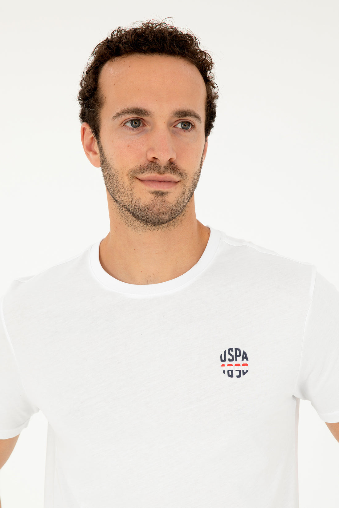 Men's Regular Fit Crew Neck White T-Shirt