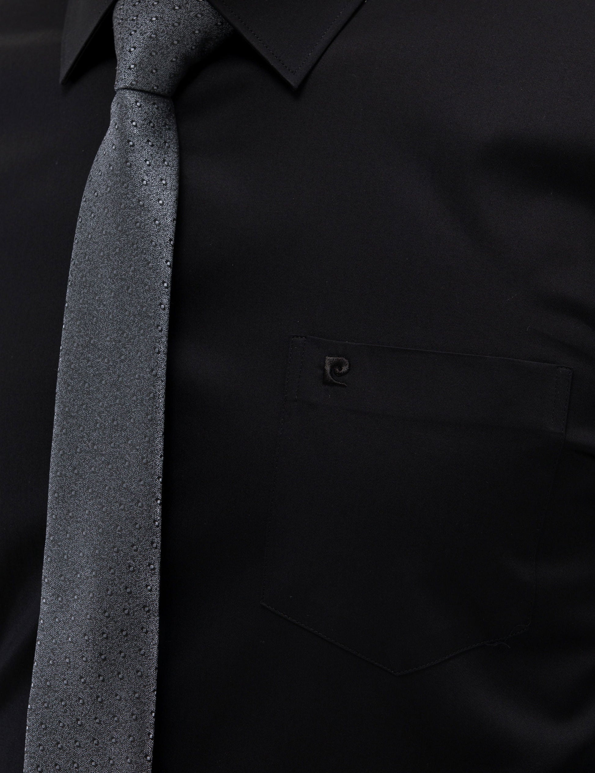 Black Regular Fit Long Sleeve Classic Shirt