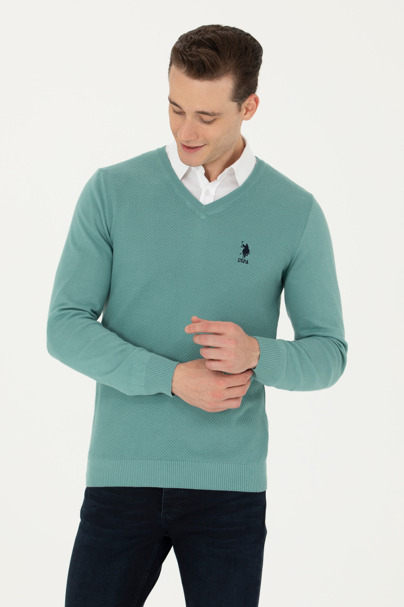 Men's Mint Basic Sweater