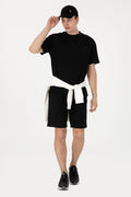 Men's Comfort Fit Crew Neck Black T-Shirt