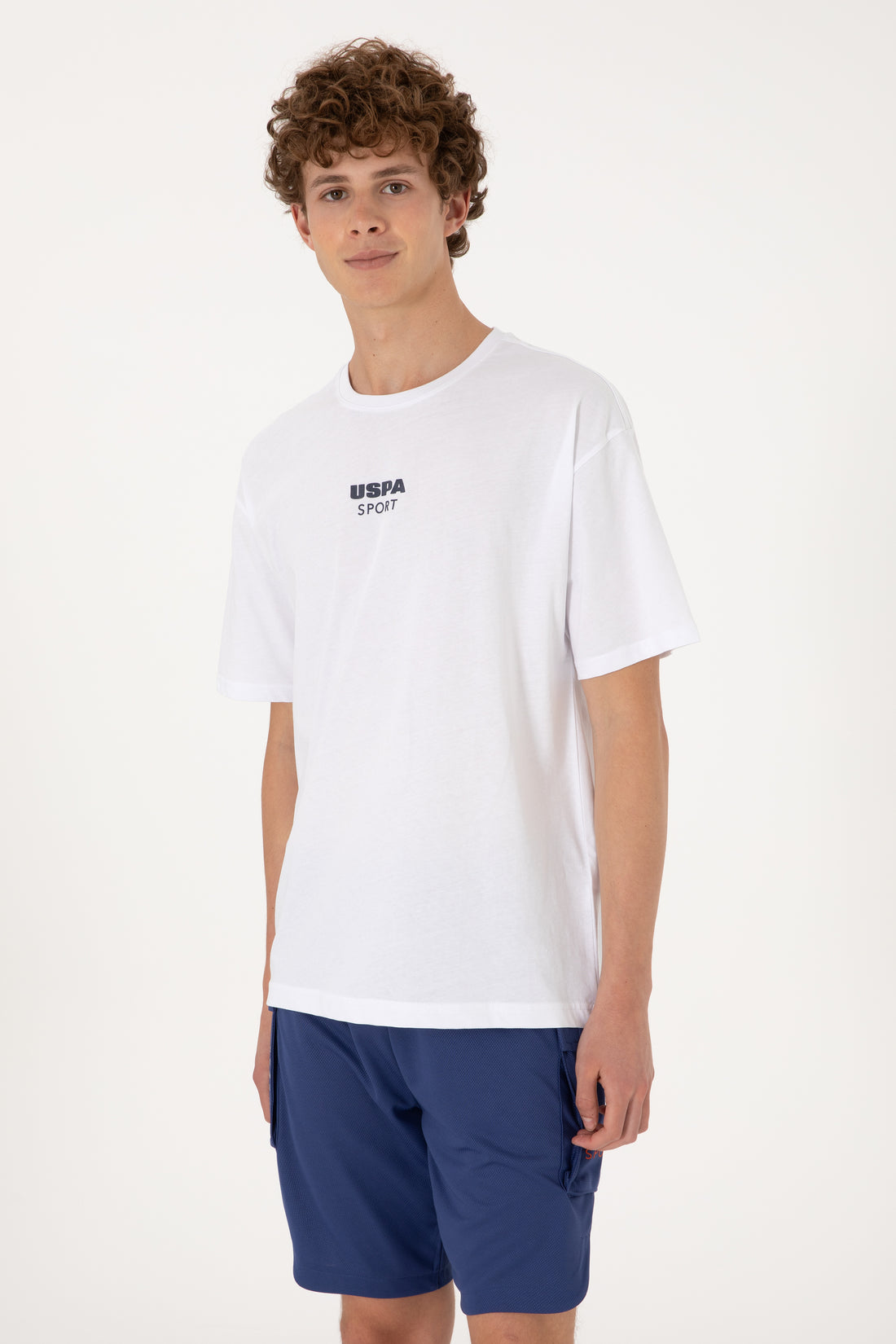 Men's Comfort Fit Crew Neck White T-Shirt
