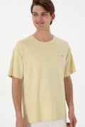 Men's Comfort Fit Crew Neck Light Khaki T-shirt T-shirt