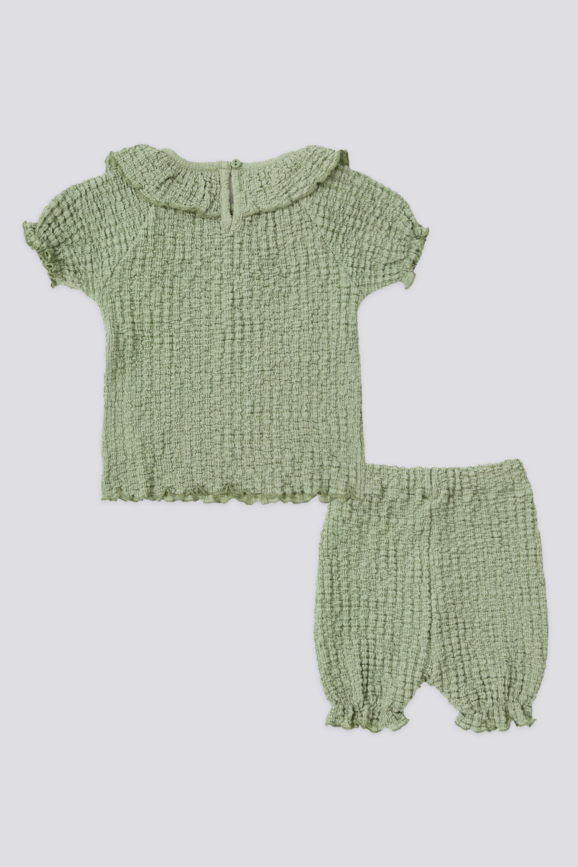 Baby Girl Green 2-Piece Short Sleeve T-Shirt Set