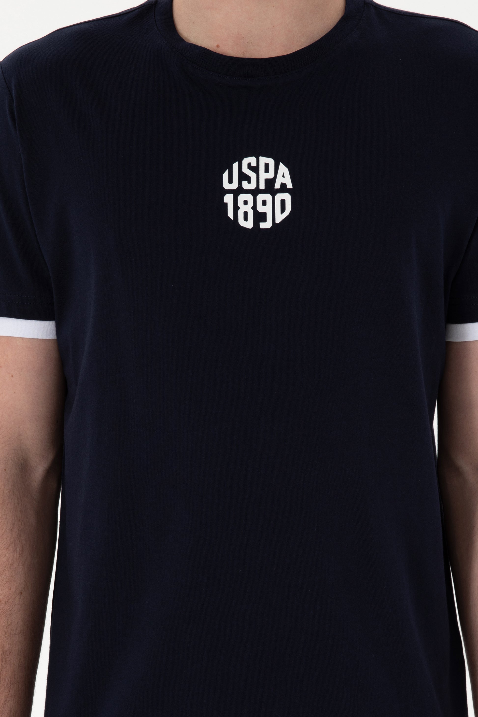 Men's Regular Fit Crew Neck Navy T-Shirt