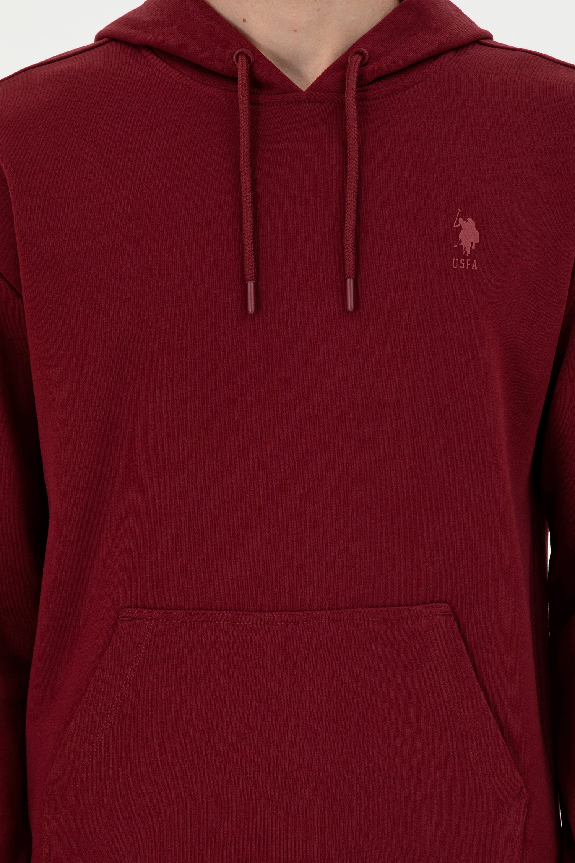 Men's Burgundy Basic Sweatshirt
