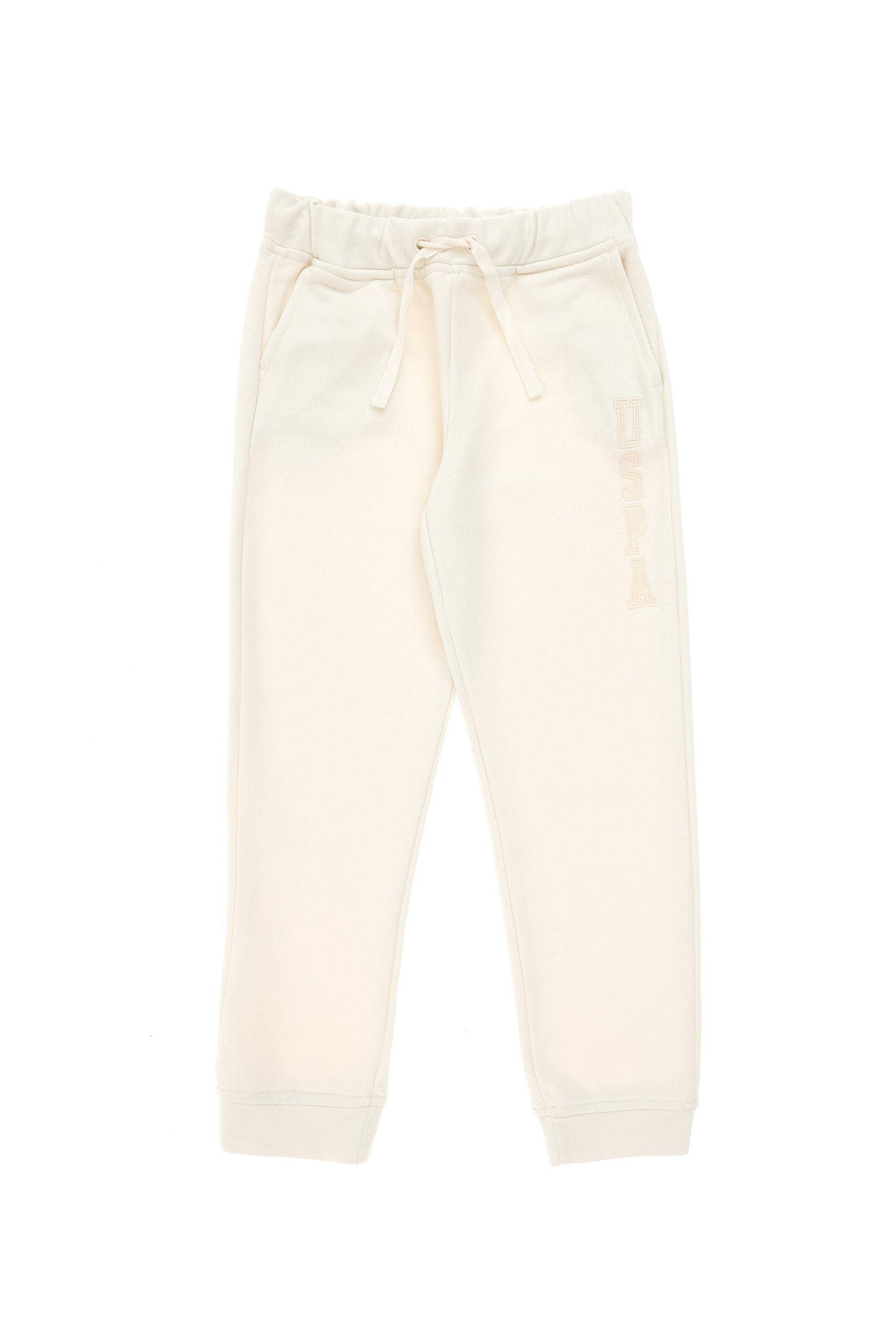 Girls' Cream Sweatpants