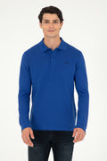 Men's Regular Fit Polo Neck Saks Basic Sweatshirt