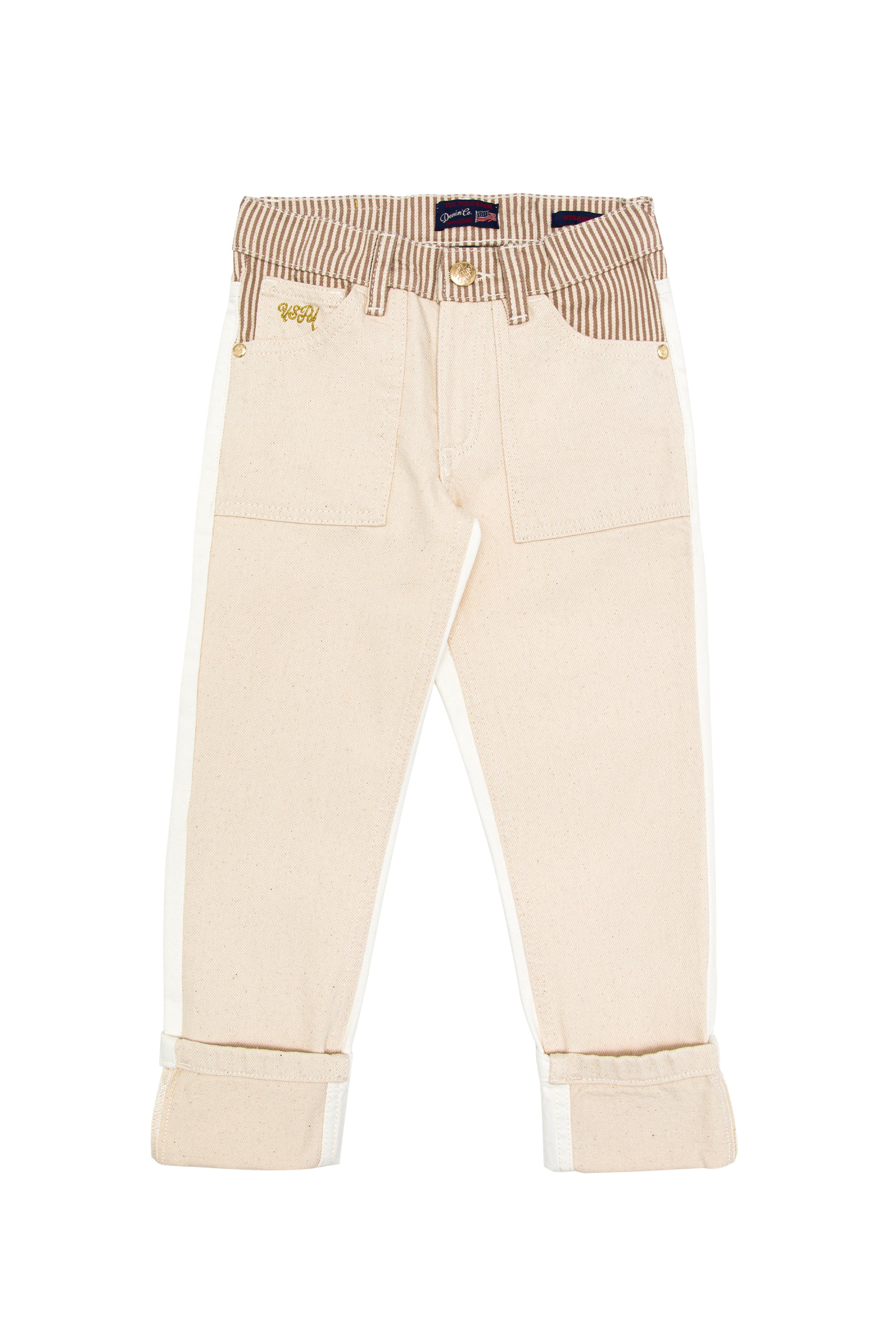 Girl's Cream Jeans