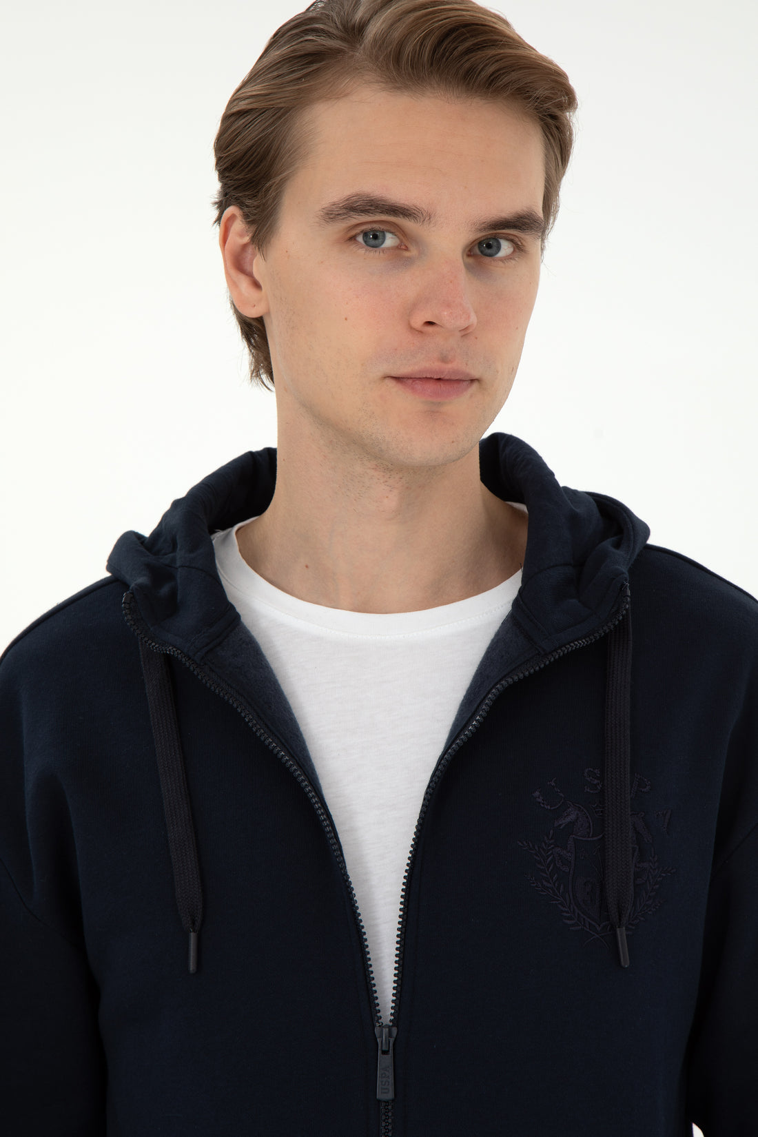 Men's Navy Blue Knitted Cardigan
