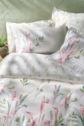 Hana Ranforce Double Bed Linen Set - Pink