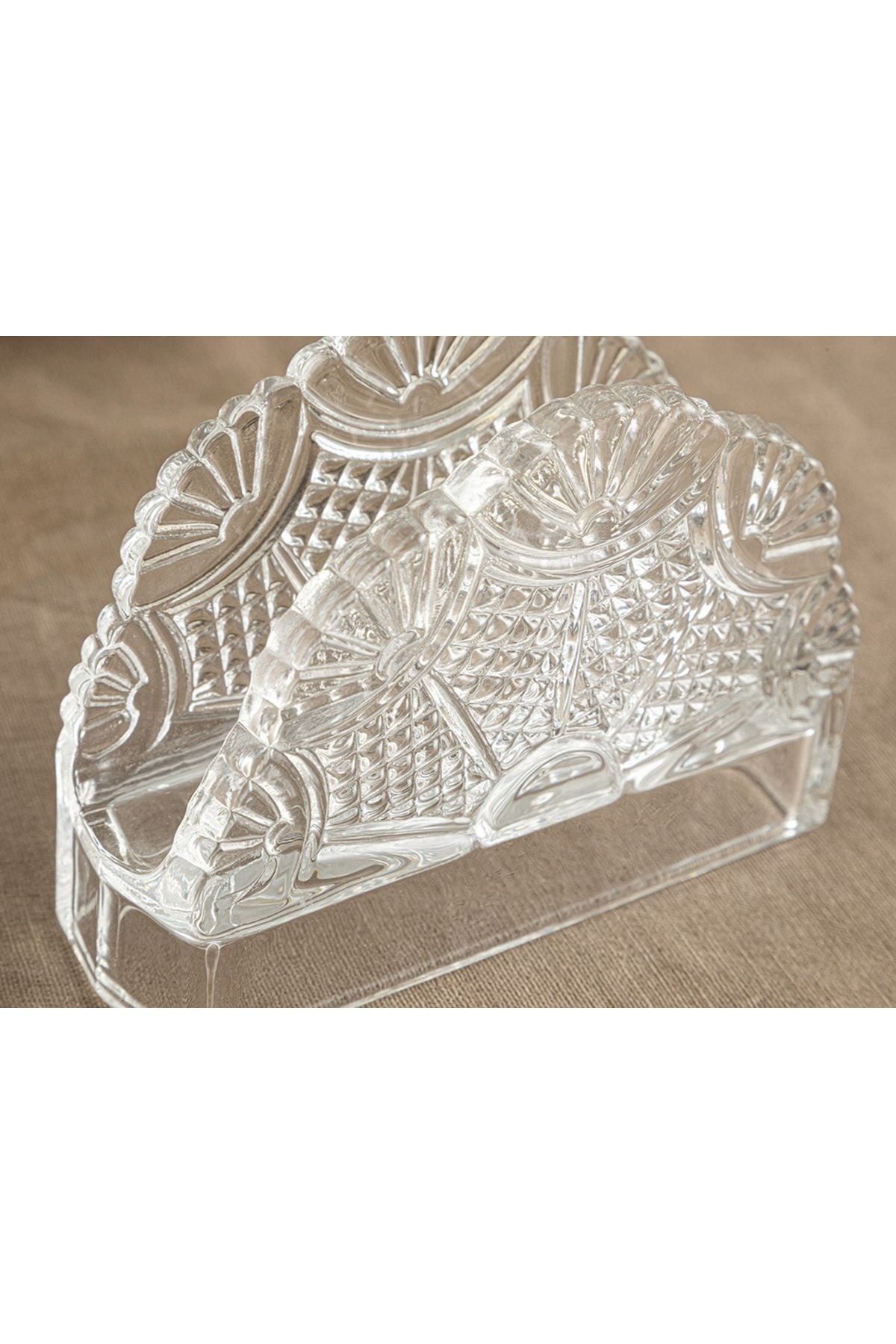 Karissa Glass Napkin Holder 13x9 Cm Transparent