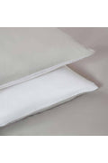 Bettie Duvet Cover Set Double 200x220 Cm White/Cold Grey