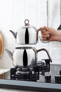 Urban Midi Metal Teapot Set Rosegold