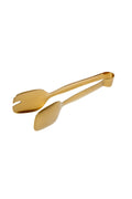 Steel Titanium Gold Set of 3 Tongs