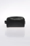 U.S. Polo Assn. Original Black Leather Shaving Bag