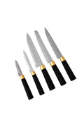 Woodland Black 6 Piece Knife Set