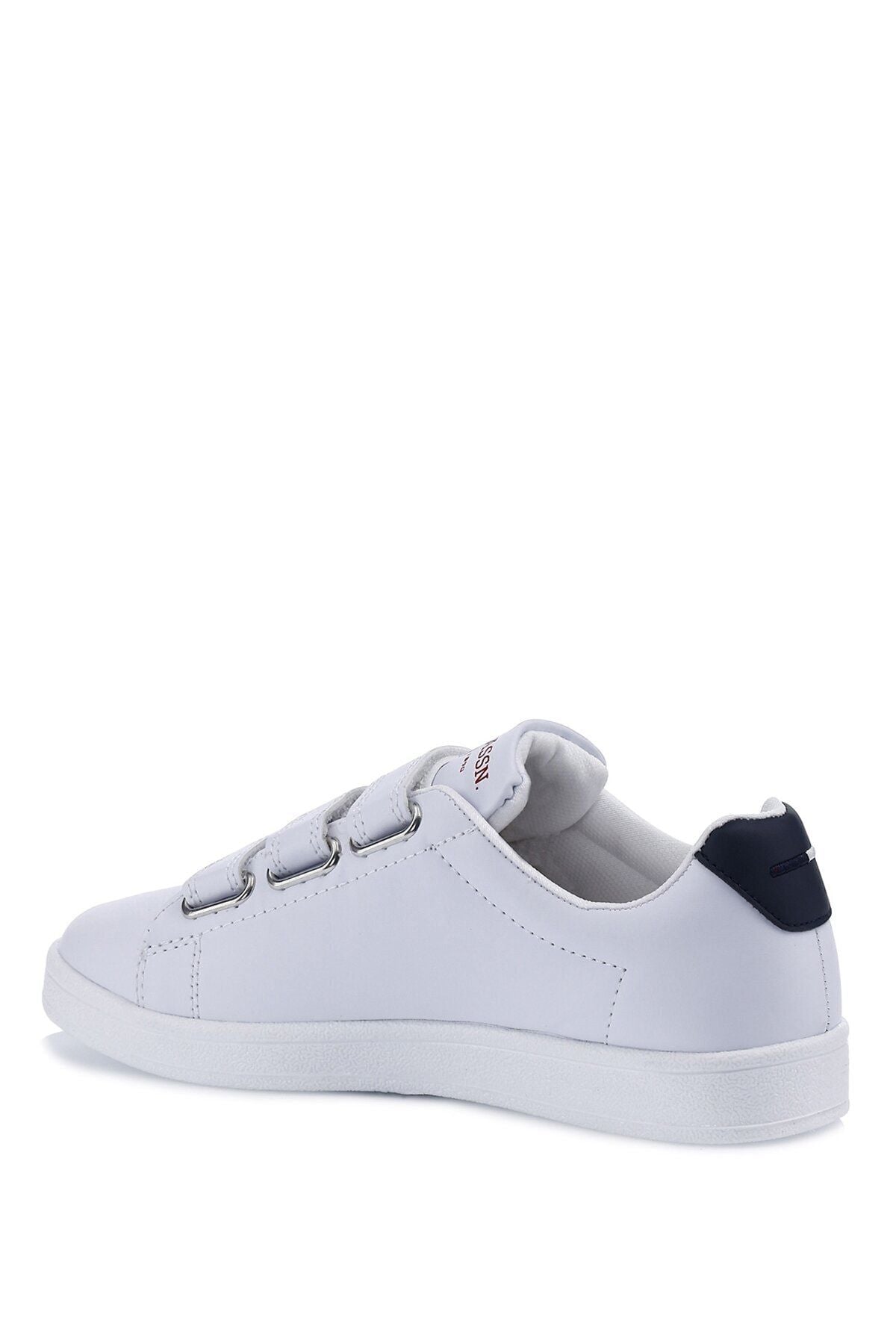 Sponge White Casual Sneakers with 3 Velcro