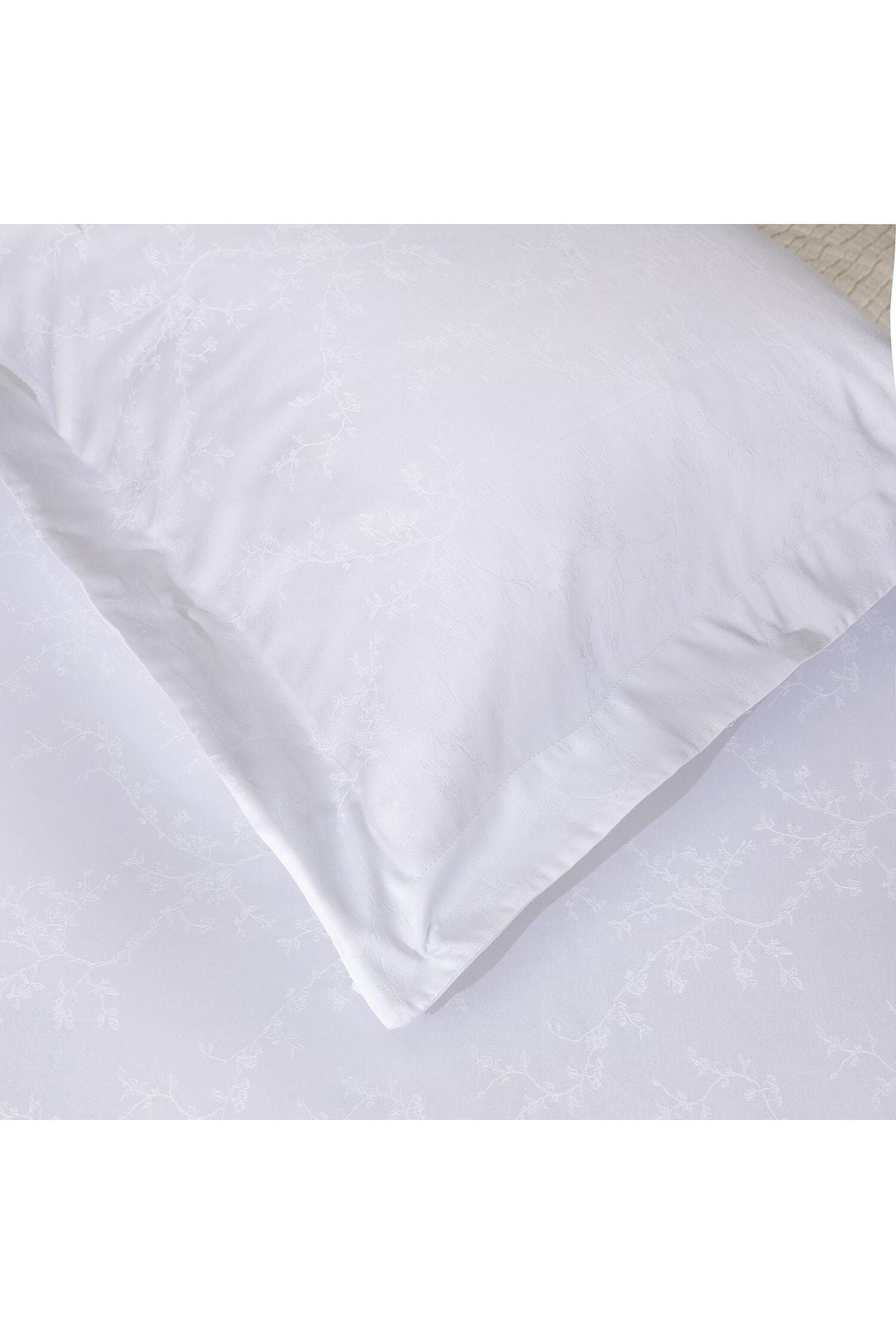 Veludo Duvet Cover Set Double 200x220 Cm White