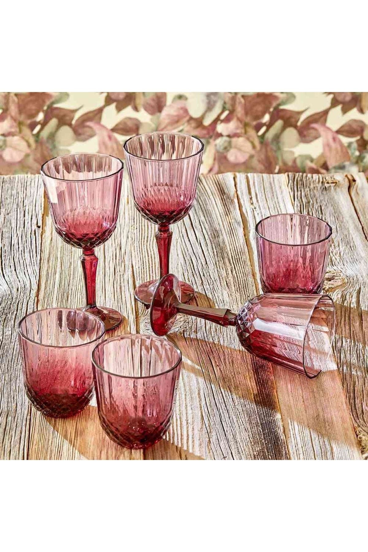 Colore Cutting Glass-goblet Set of 12 Dried Roses