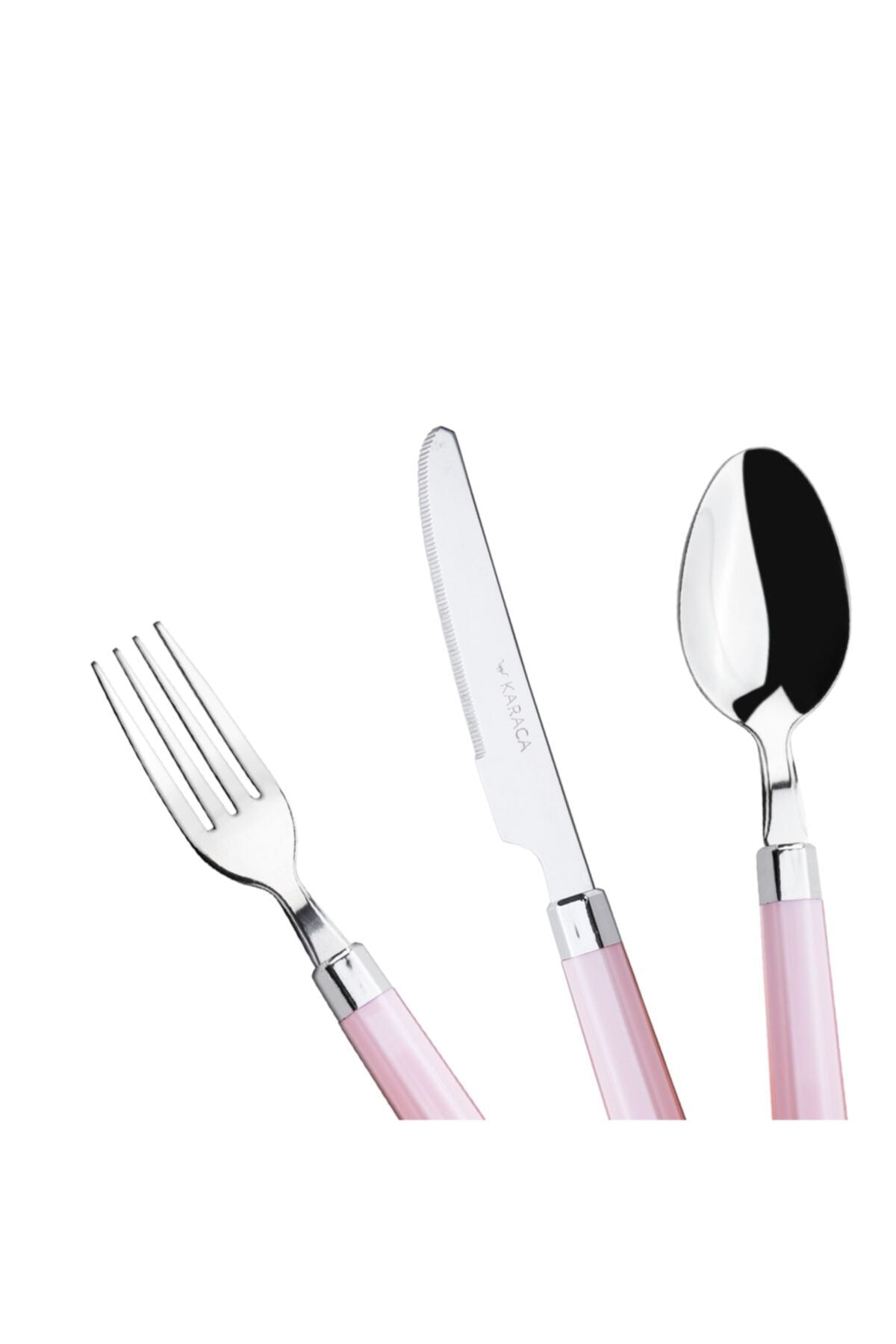 Freya Pink 18 Piece Sweet 6 Seater Fork Spoons Knife Set