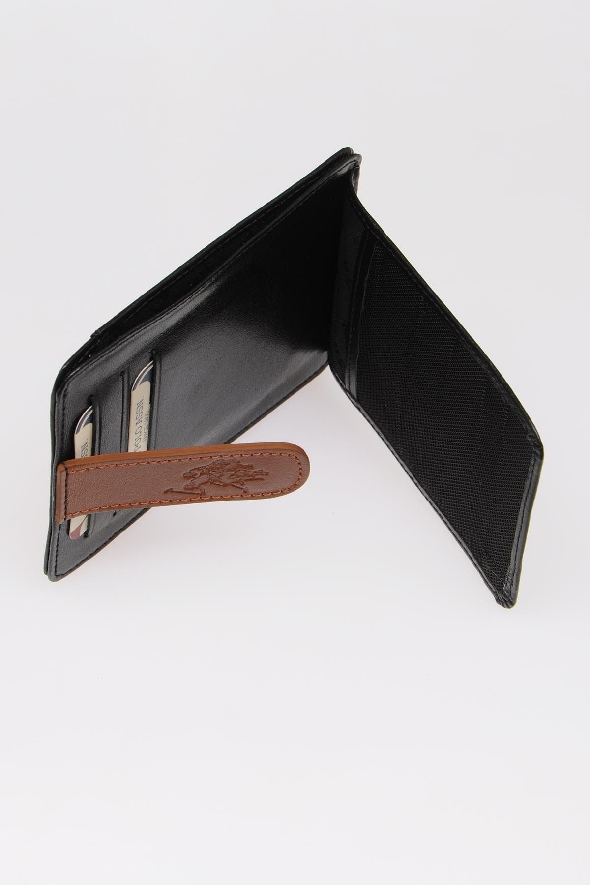 Men's Black Taba Card Holder Plcz8445