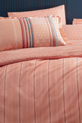 Pamena Ranforce Double Bed Linen Set - Salmon