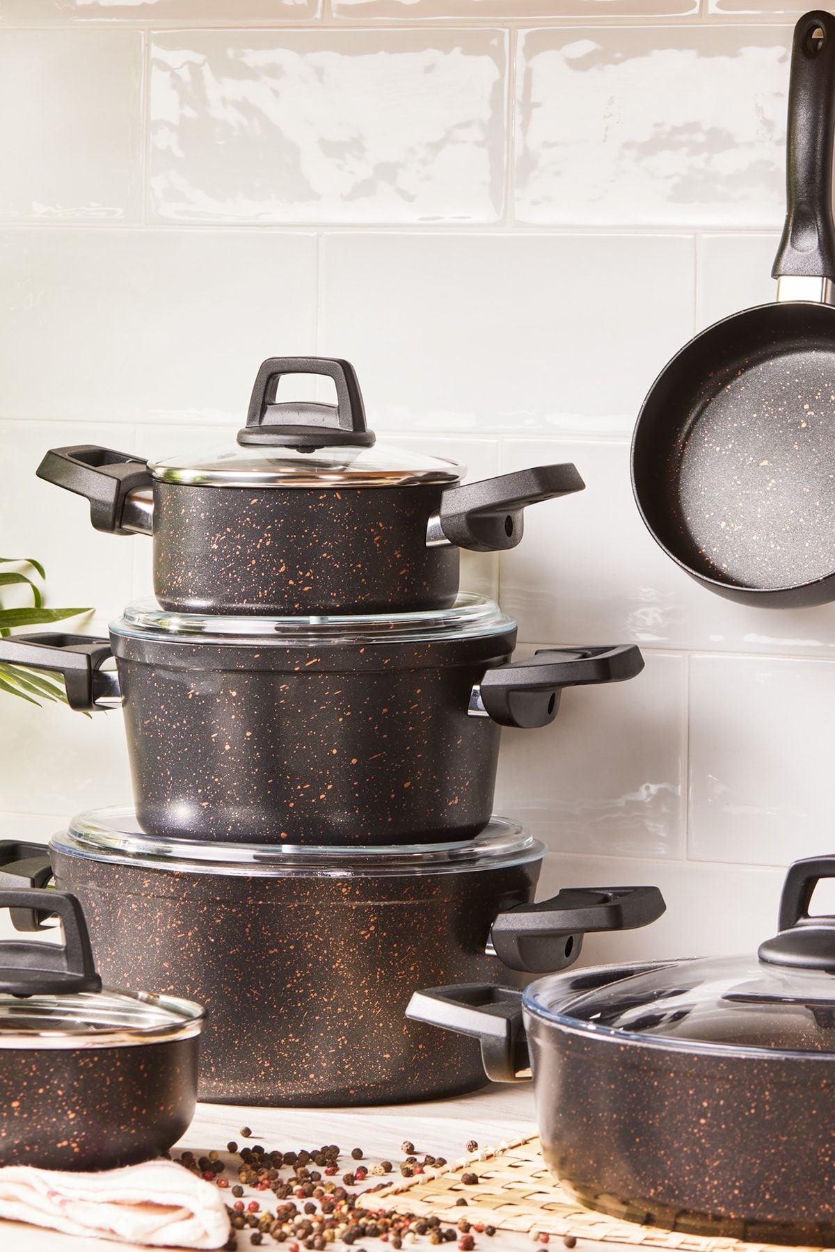 Biogranite Blackgold 12 Piece Cookware Set