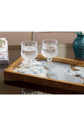 Georgia Glass Decorative Tray 22x37 Cm Blue