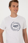 Men's Regular Fit Crew Neck White T-Shirt