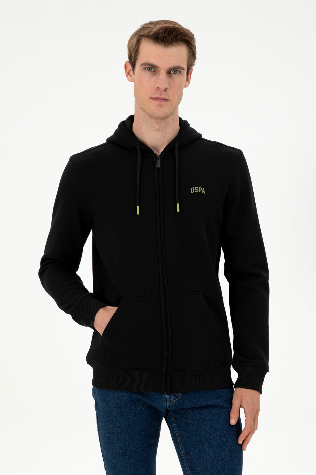 Men's Black Knitted Cardigan
