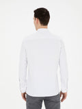 Beige Slim Fit Long Sleeve Shirt