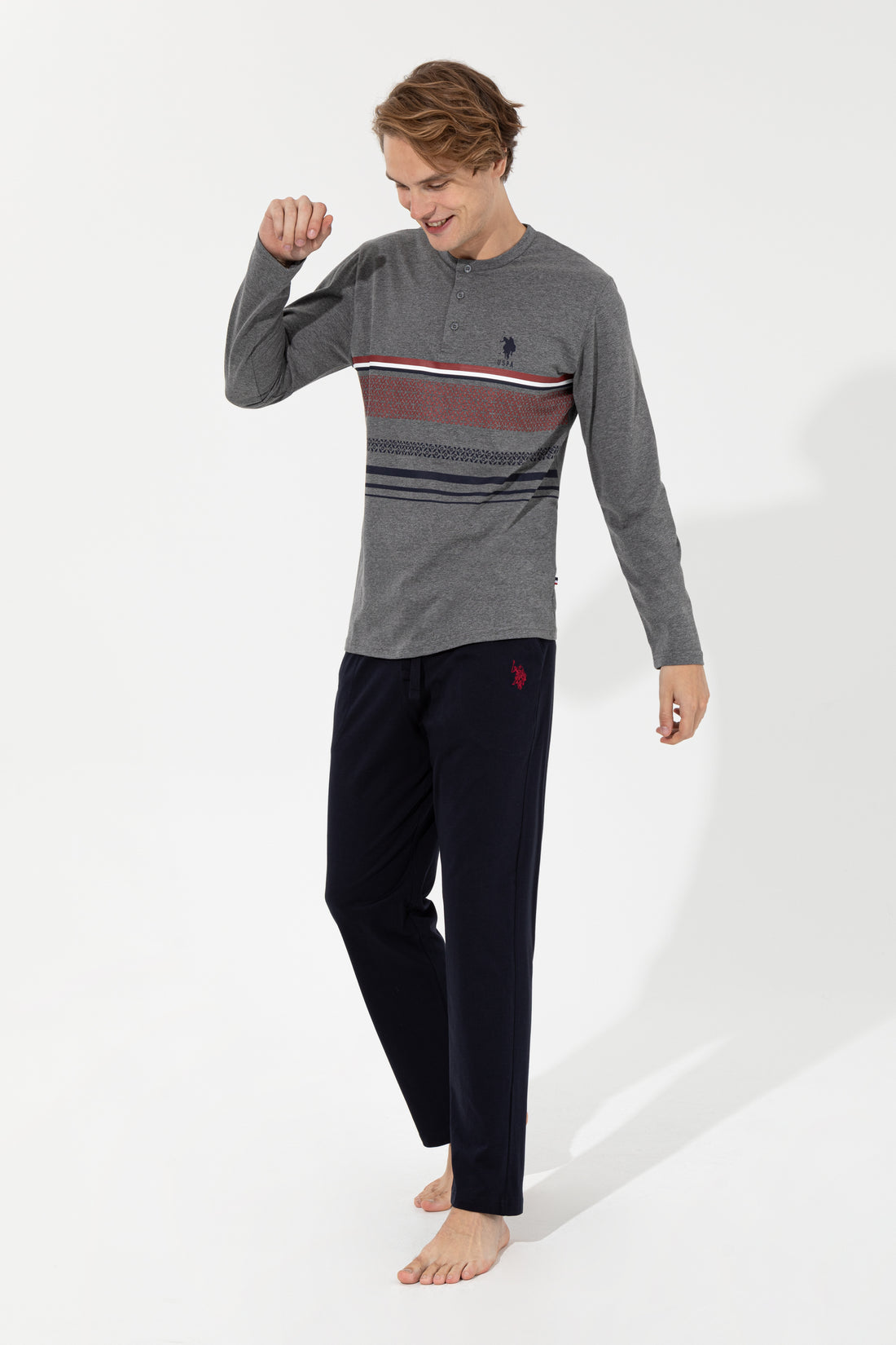 Men's Navy Blue Pajama Set