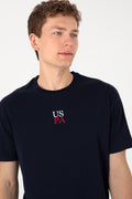 Men's Comfort Fit Crew Neck Navy T-Shirt