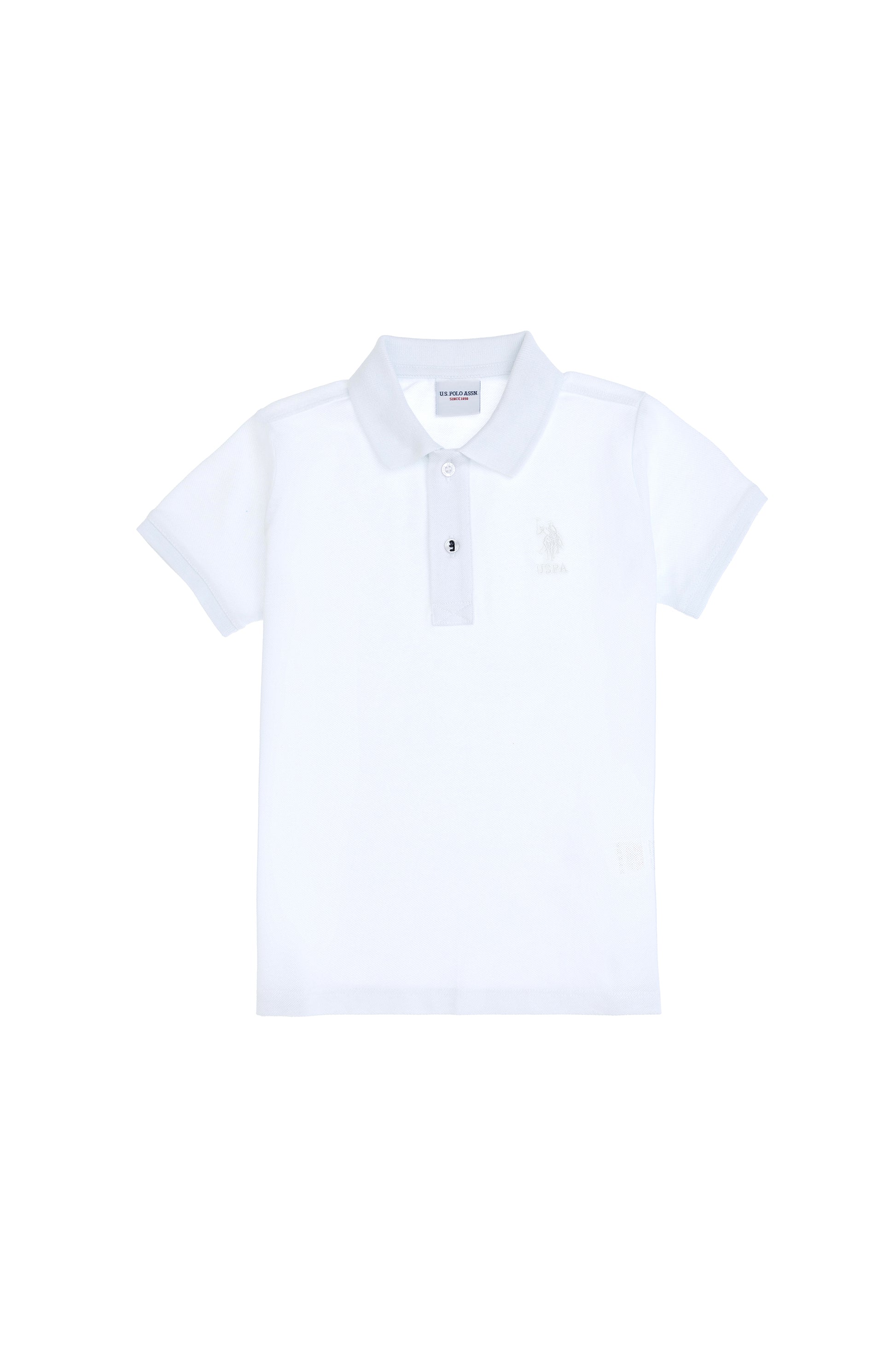 Boy's White Basic T-Shirt