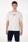 Men's Comfort Fit Crew Neck Light Grey T-Shirt