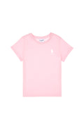 Boys' Light Pink Basic Crew Neck T-Shirt