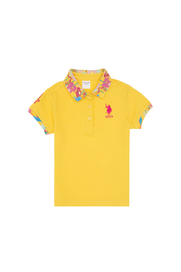 Girls' Yellow Basic T-Shirt