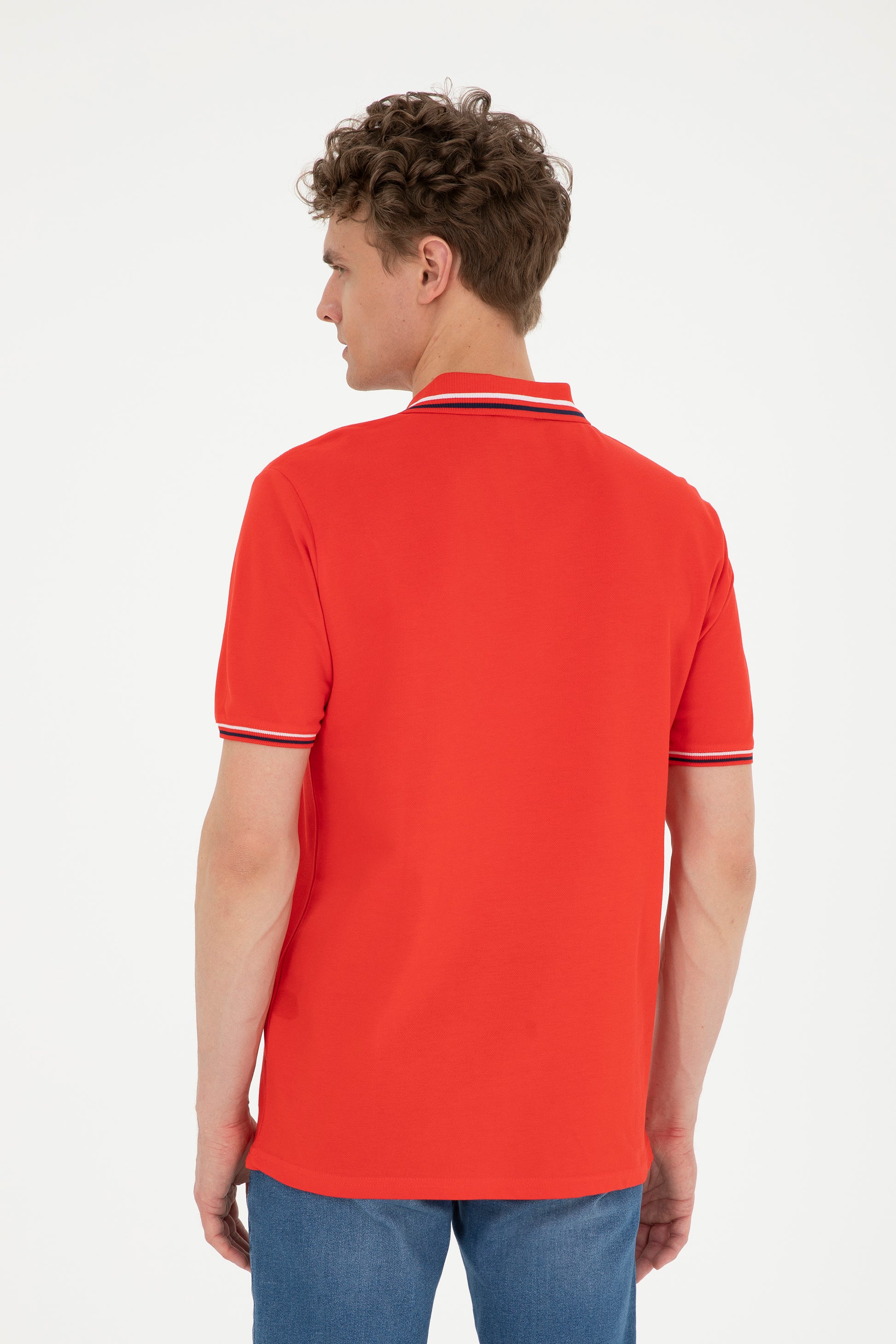 Men's Red Basic T-Shirt