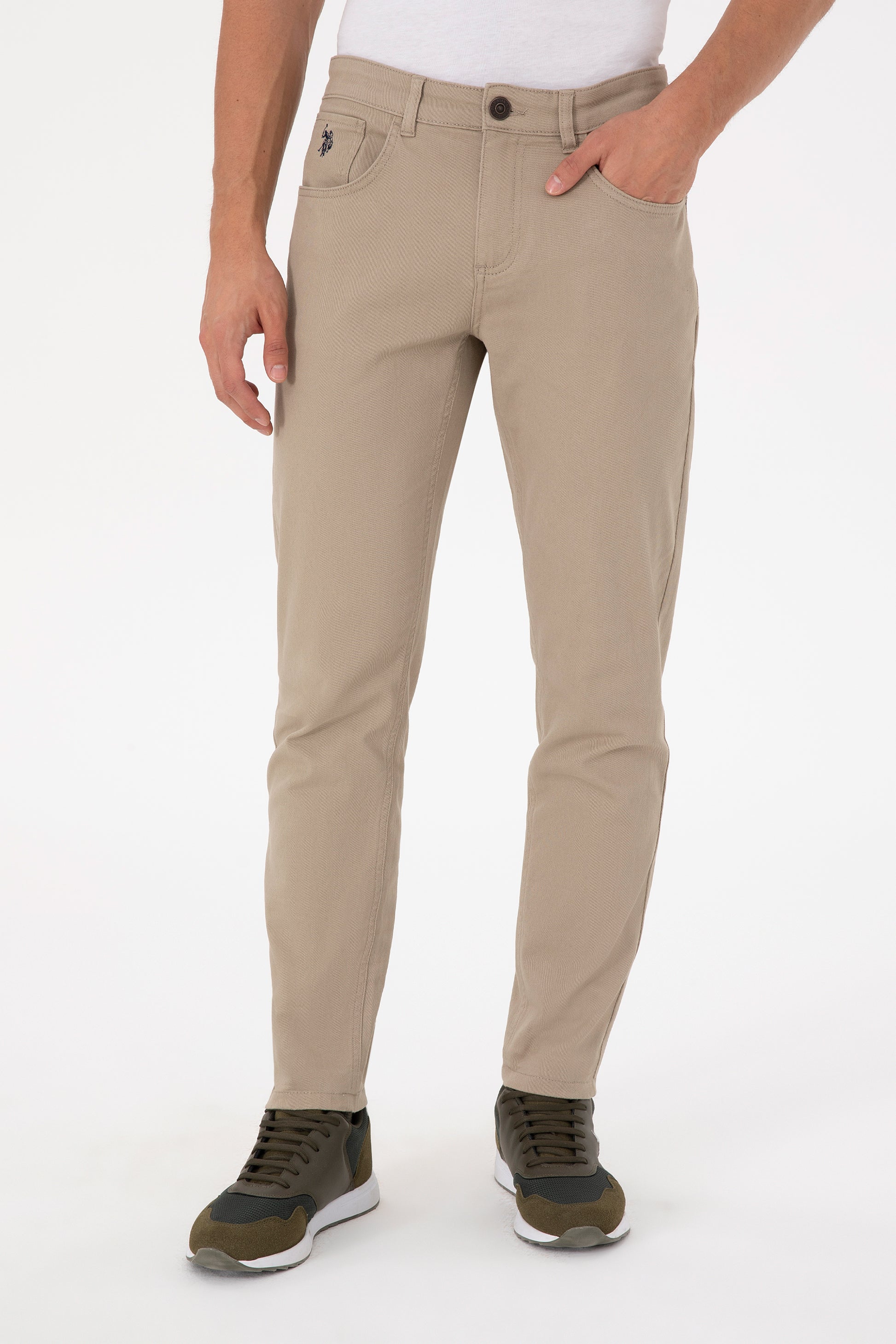 Men's Light Khaki Canvas Pants