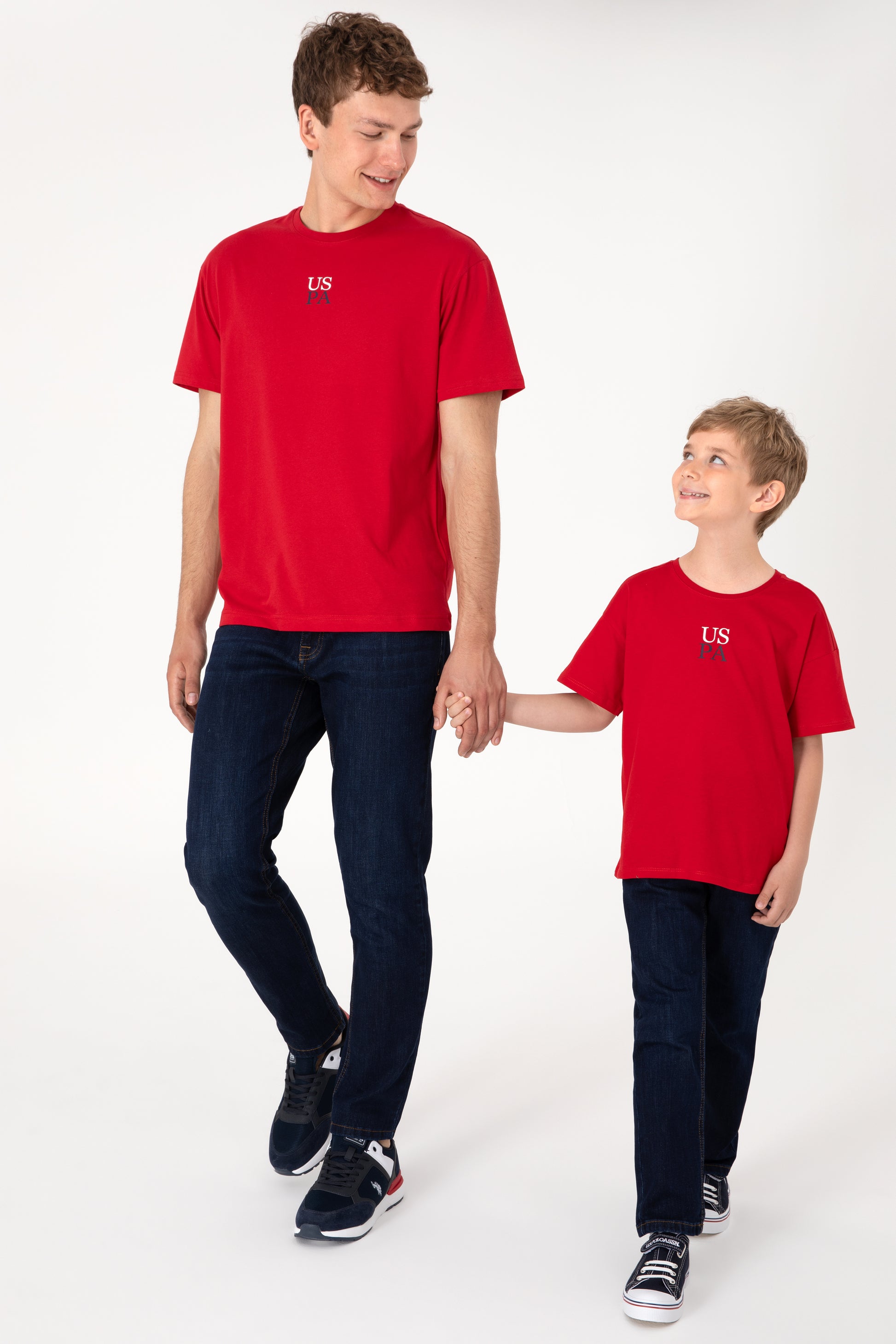 Men's Comfort Fit Crew Neck Red T-Shirt