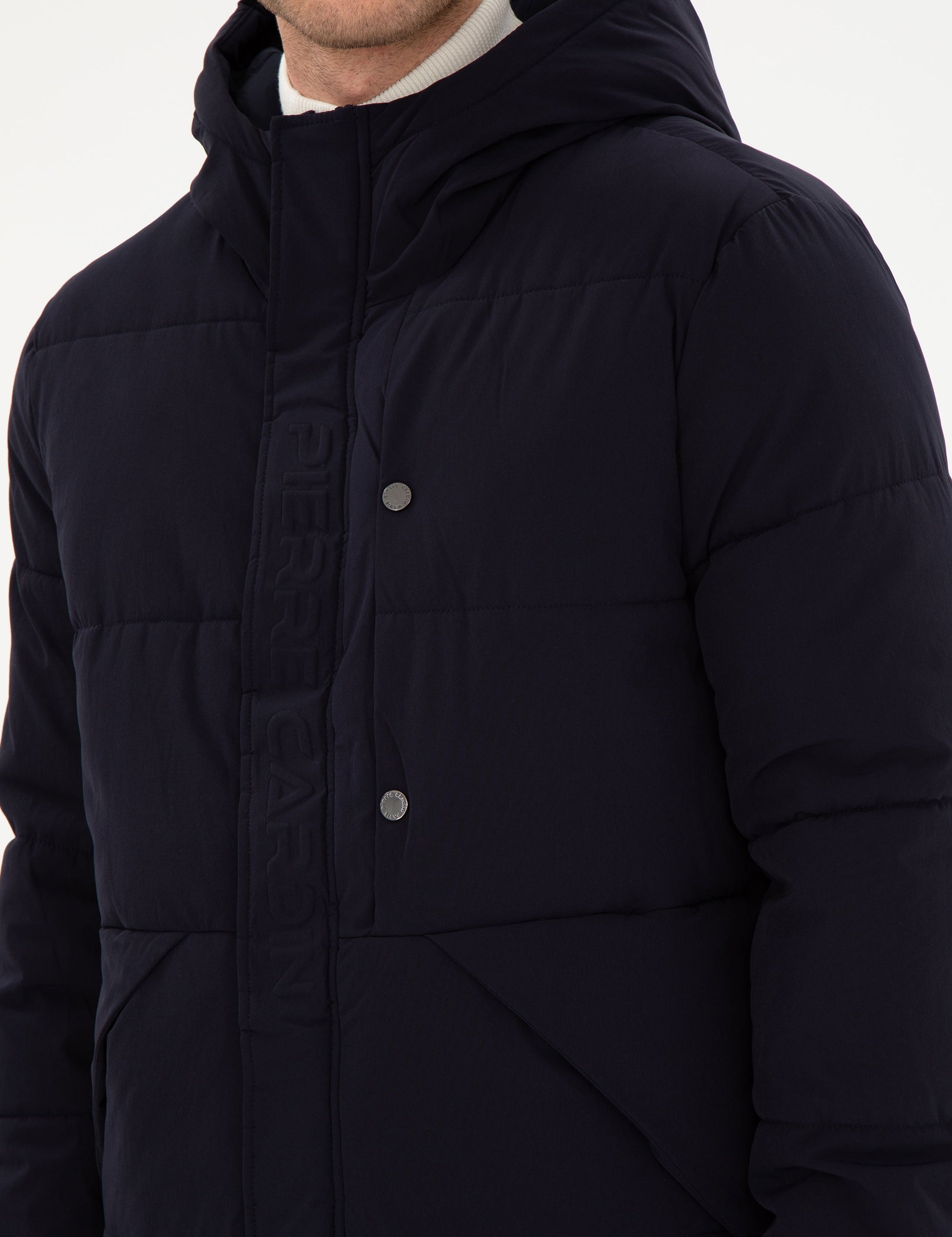 Navy Regular Fit Coat