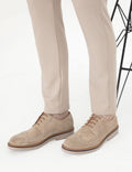 Beige 100% Leather Casual Shoes