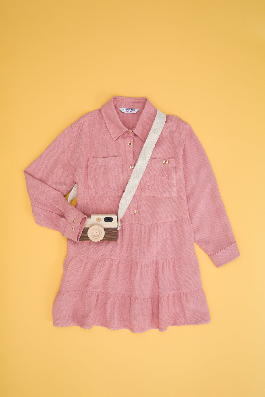 Girl's Powder Knit Dress