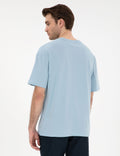 Light Blue Comfort Fit Basic T-Shirt