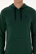 Men's Dark Green Basic Sweatshirt