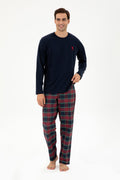 Men's Navy Blue Pajama Set